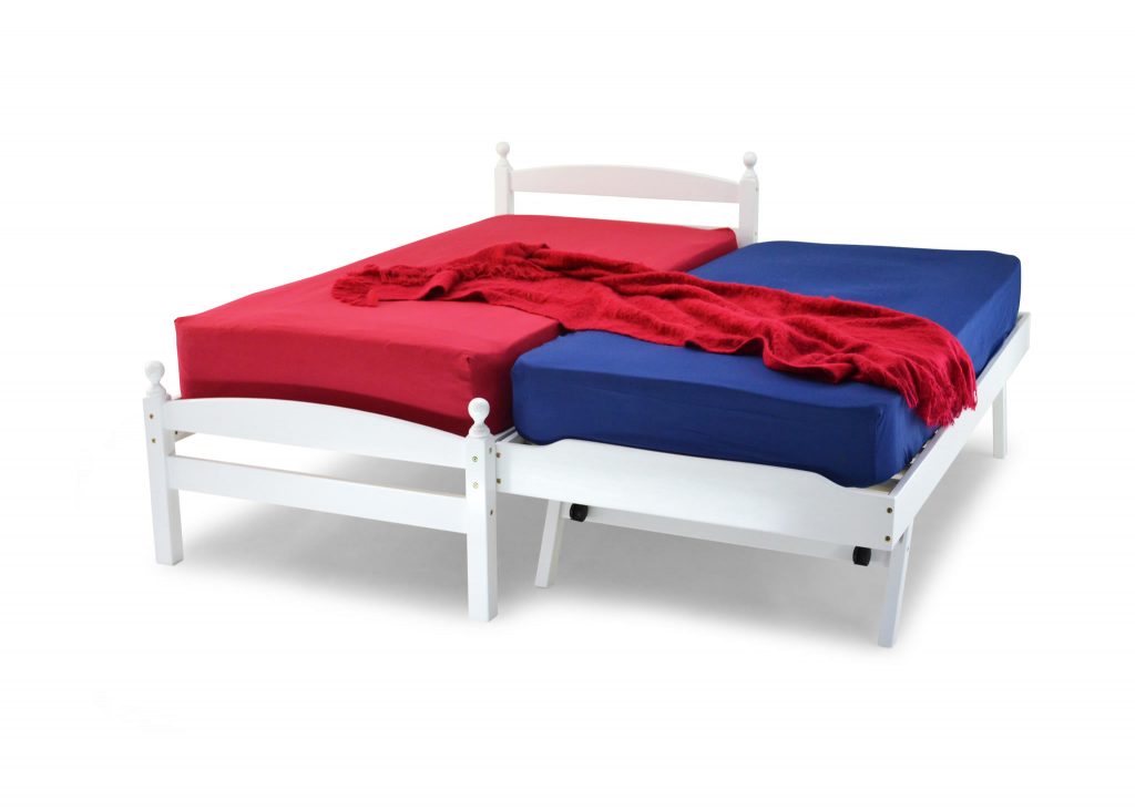 Pal Turns a single bed into a double bed very quickly & easily.